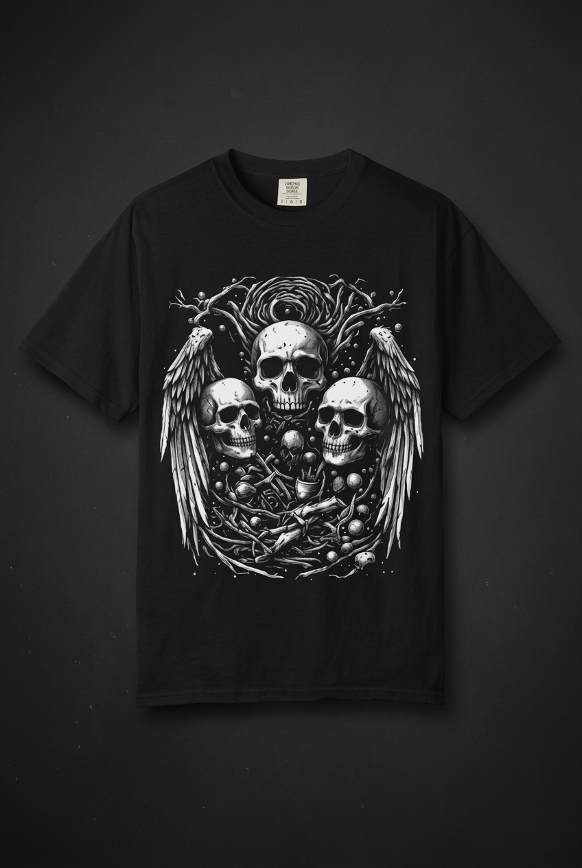 Skulls Wings Tee
